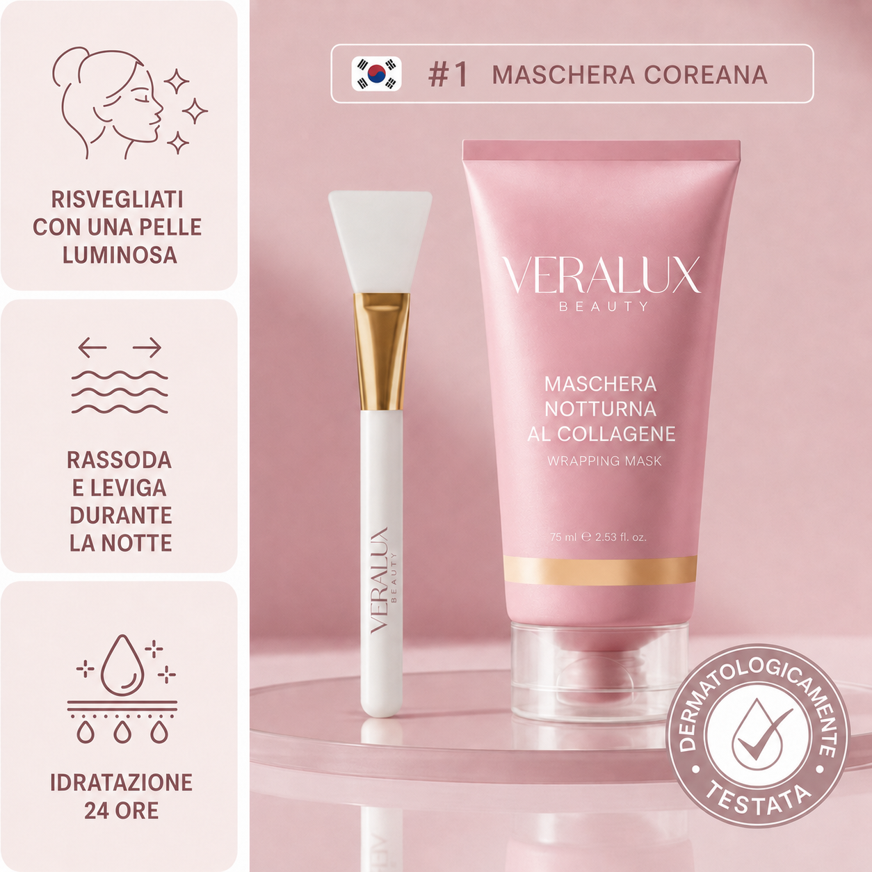 Veralux Maschera Notte al Collagene